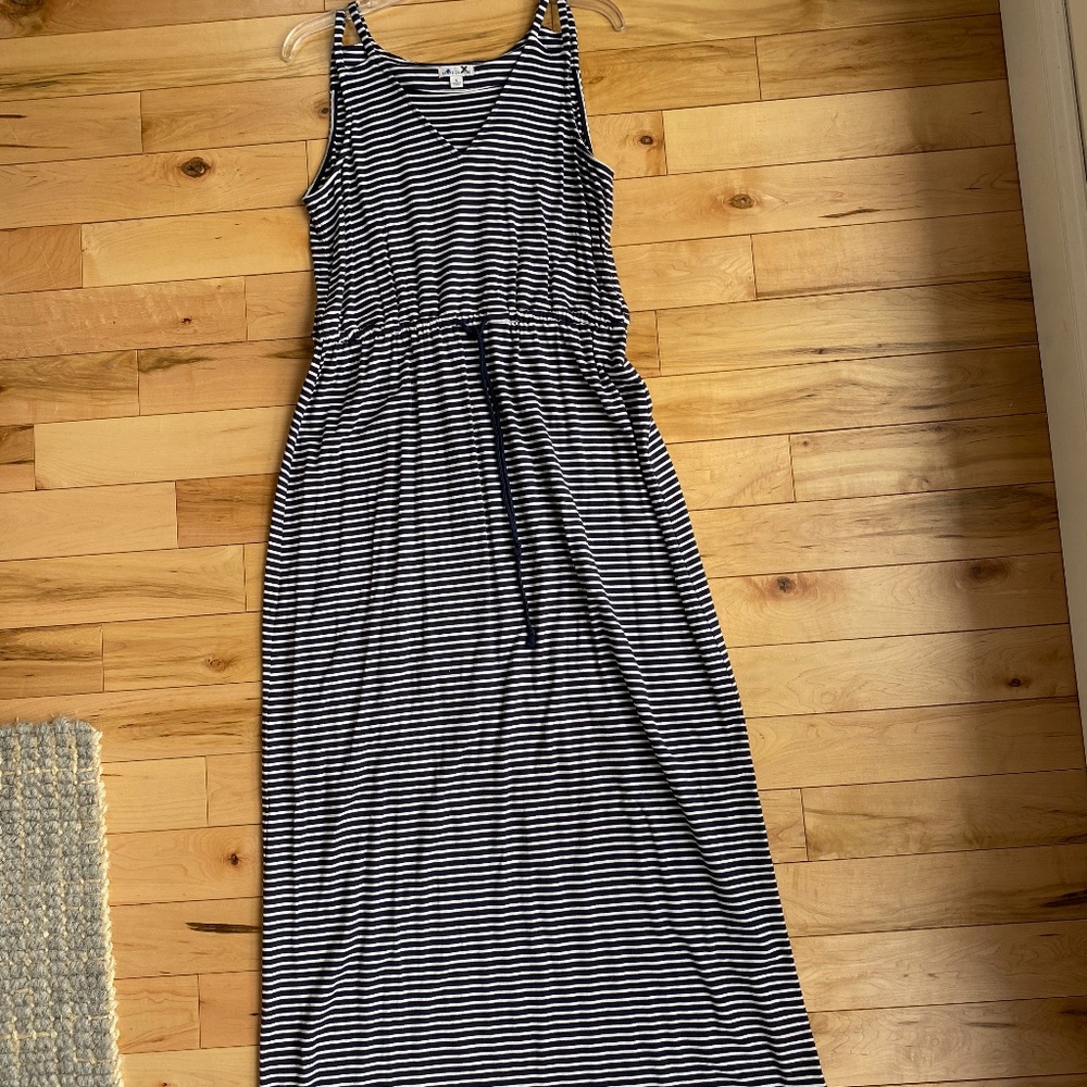 LL Bean striped cotton maxi - Picture 8 of 11